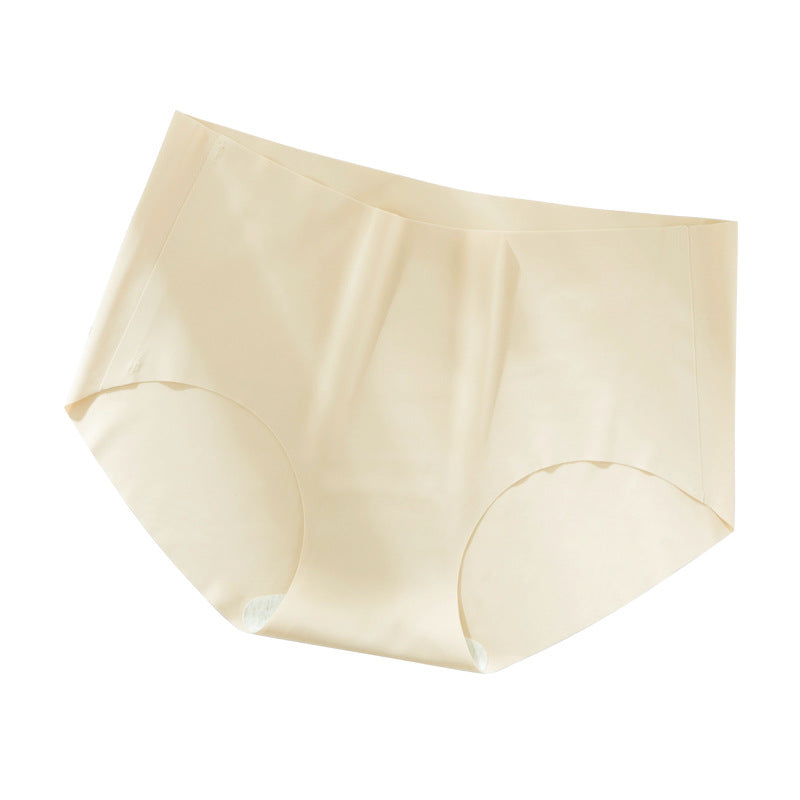 Ice silk summer mulberry silk crotch non-marking with the heart cut comfortable women's trunks